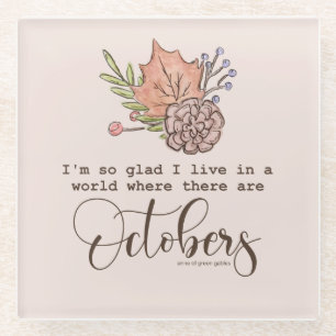 Anne von Green Gables Zitat Glasuntersetzer