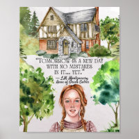 Anne von Green Gables Zitat-Klassenposter