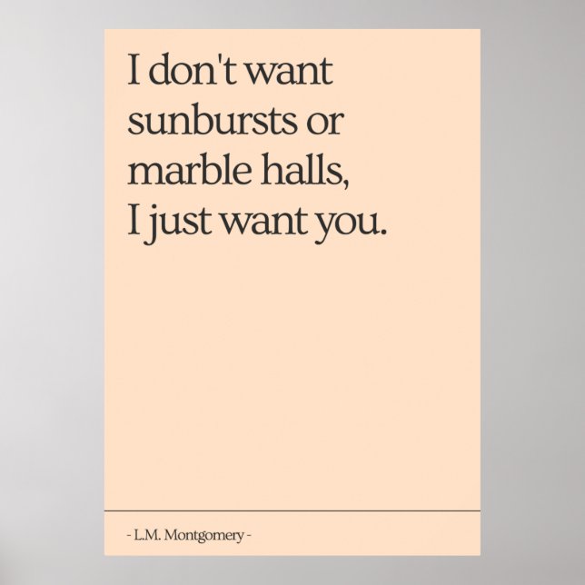 Anne von Green Gables Zitat Poster (Vorne)