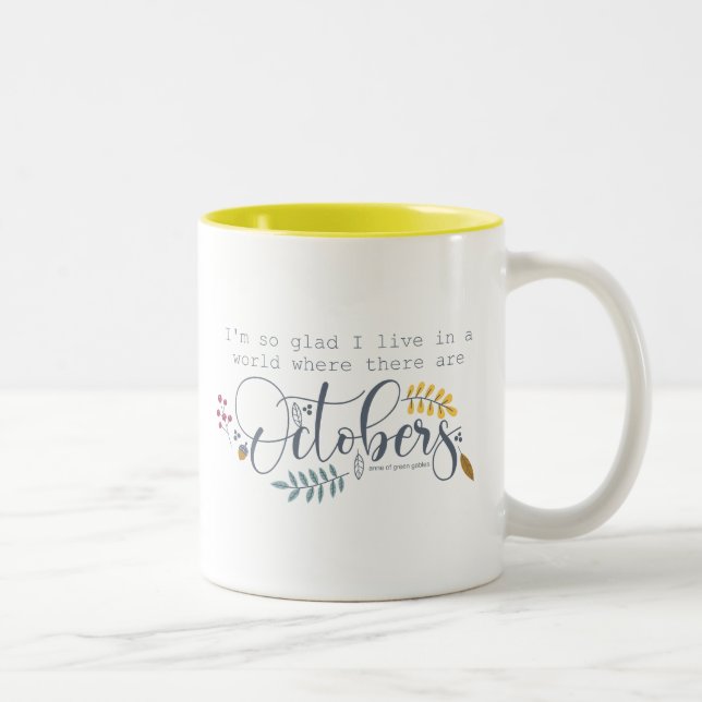 Anne von Green Gables Zitat Zweifarbige Tasse (Rechts)
