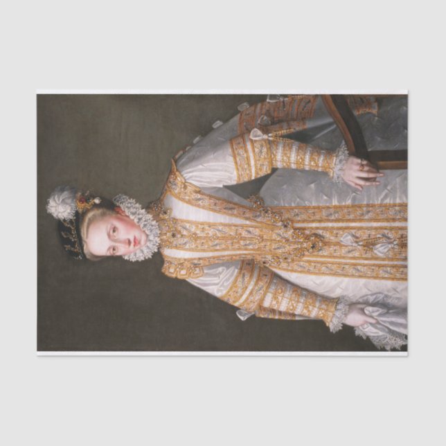 Anne von Österreich Königin von Spanien von Alonso Seidenpapier (Vorderseite)