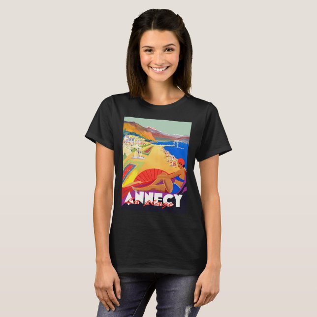 Annecy Beach Girl T-Shirt (Vorne ganz)