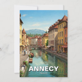 Annecy France Feiertagskarte