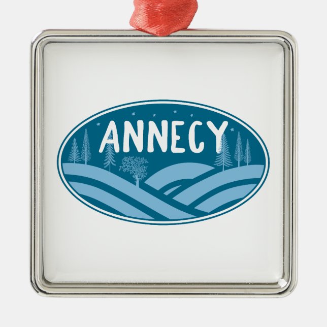 Annecy France Outdoor Ornament Aus Metall (Vorne)