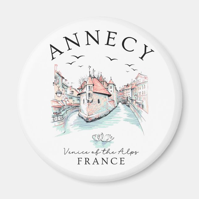 Annecy France – Venice of the Alps Magnet (Vorne)