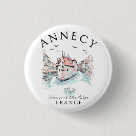 Annecy Frankreich – Venedig der Alpen Button
