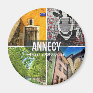 Annecy, Haute-Savoie Round Magnet