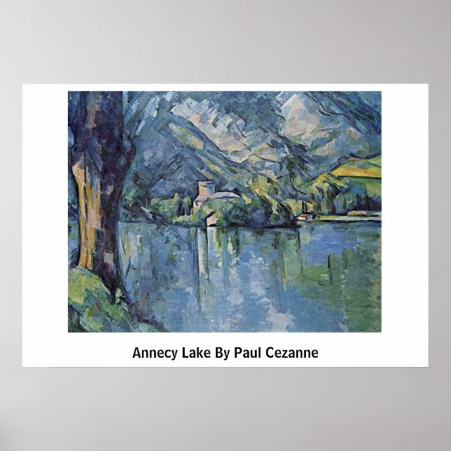 Annecy Lake By Paul Cezanne Poster (Vorne)