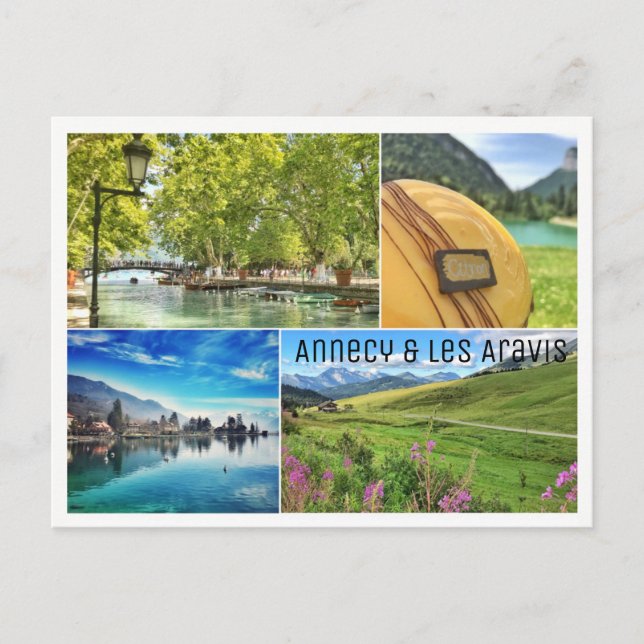 Annecy & Les Aravis - Postkarte (Vorderseite)
