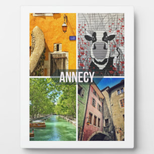 Annecy Plaque mit Easel Fotoplatte