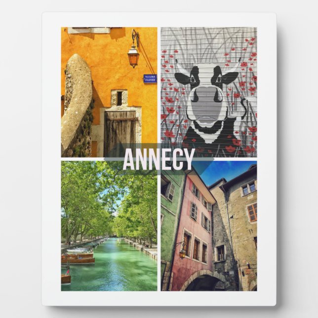 Annecy Plaque mit Easel Fotoplatte (Vorderseite)
