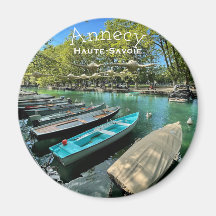 Annecy-See, Haute-Savoie Round Magnet