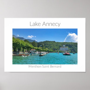 Annecy-See - Menthon Saint Bernard, Frankreich Poster