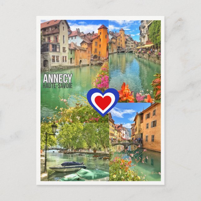 Annecy-See - Postcard Postkarte (Vorderseite)