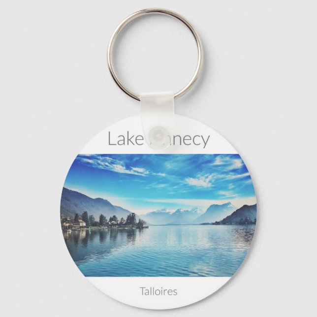 Annecy-See, Talloires Keyring Schlüsselanhänger (Vorderseite)