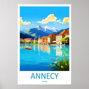 Annecy-Ski-Reise Nationaler Vintage-Park-Poster Poster