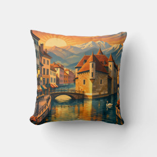 Annecy Stadt Kissen