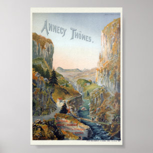 Annecy Thones Vintage Plakat 1899