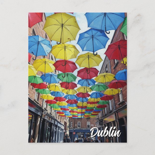 Anne's Lane Dublin Ireland Travel Postkarte (Vorderseite)