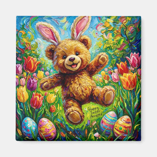 ANNETTE ~ FROHE OSTERN ~ Oster-Teddy ~ Magnet