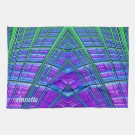 ANNETTE ~ Lila grünes Blau ~ ORIGINAL ~ Geschirrtuch