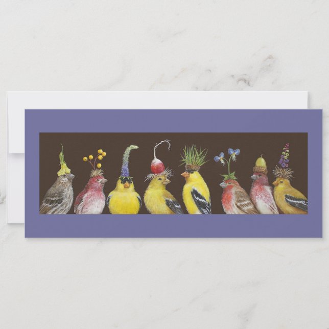 Annie and Pete Host the Finch Festival card/lade Einladung (Vorderseite)