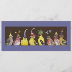 Annie and Pete Host the Finch Festival card/lade Einladung