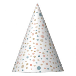 Annie Confetti Watercolor Dots Party Hat Partyhütchen