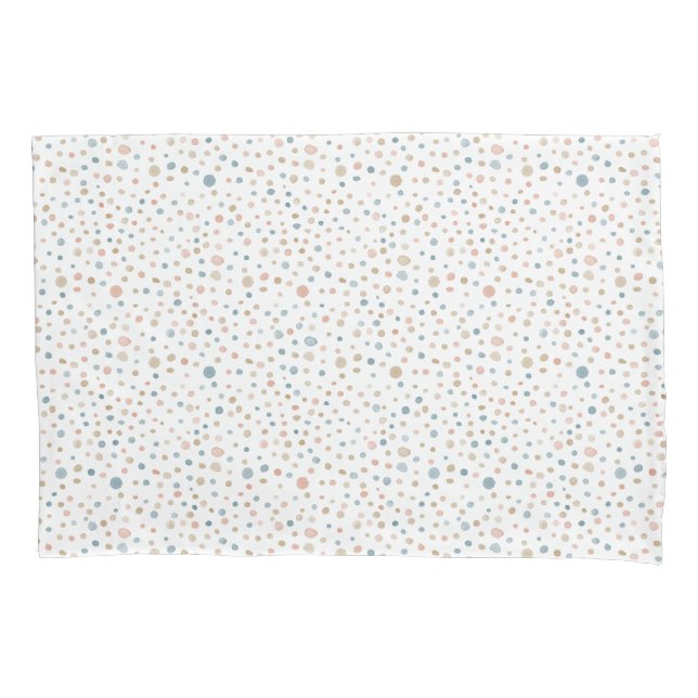 Annie Confetti Watercolor Dots Pillowcase Kissenbezug (Vorderseite)