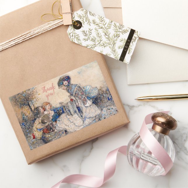 Annie French A Fairytale Rechteckiger Aufkleber (Schenken)