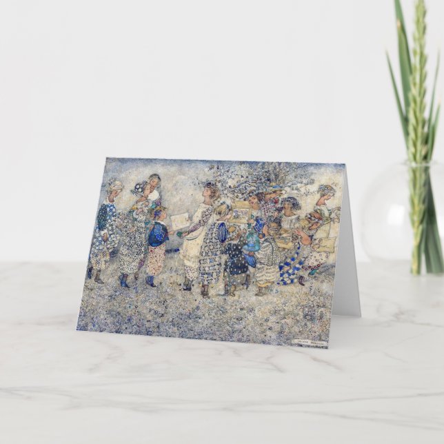 Annie French Girls im Blumengarten (Vorderseite)