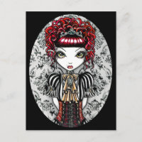 Annie Gothic Victorian Fae Postcard