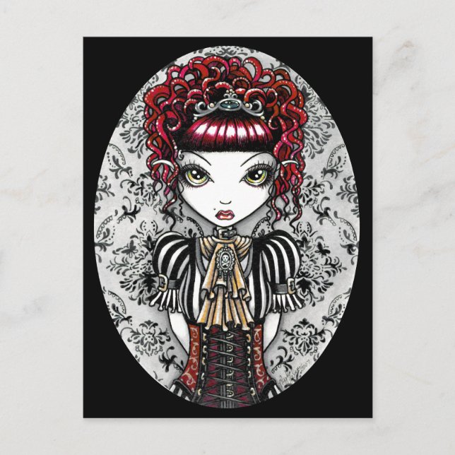 Annie Gothic Victorian Fae Postcard Postkarte (Vorderseite)