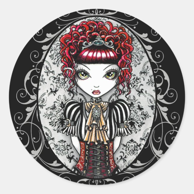Annie Gothic Viktorianisch Fee Stickers (Vorderseite)