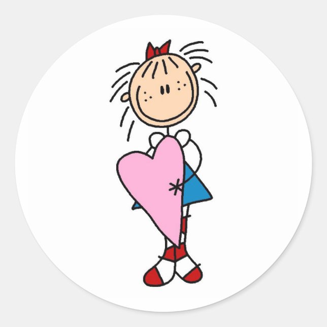Annie mit einem riesigen Heart Sticker (Vorderseite)