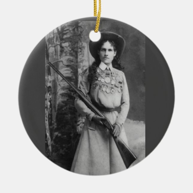 ANNIE OAKLEY CHRISTMAS ORNAMENTS KERAMIK ORNAMENT (Vorne)