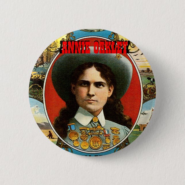 Annie Oakley - Knopf Button (Vorderseite)