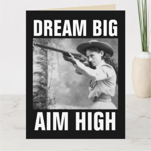 ANNIE OAKLEY MIT GUN, GEBURTSTAG GREETING CARDS KARTE