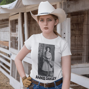 ANNIE OAKLEY mit GUNS LADIES FRAUEN T - SHIRT