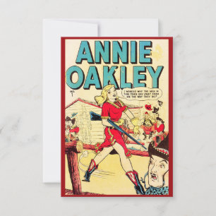 Annie Oakley Note Card Dankeskarte