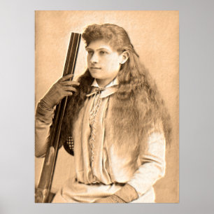 Annie Oakley Portrait Poster