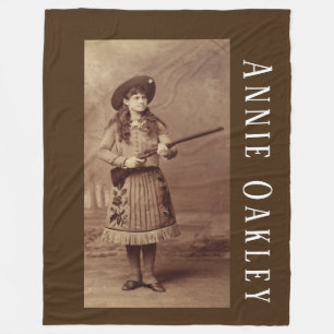 Annie Oakley Scharfschütze Fleece-Decke Fleecedecke