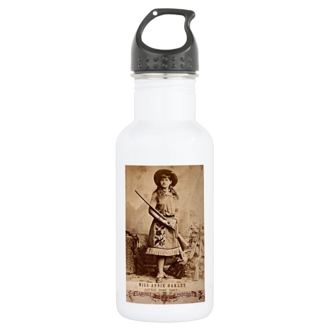 Annie Oakley Sepia Trinkflasche (Vorderseite)