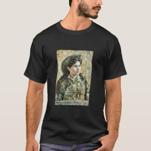 Annie Oakley weibliche Schützin 1800er Cowgirl-Kun T-Shirt