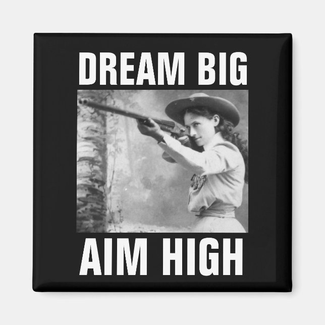 ANNIE OAKLEY WITH GUN, FRIDGE MAGNET (Vorne)