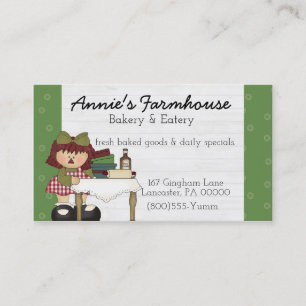 Annie Primitive Country Business Card Visitenkarte