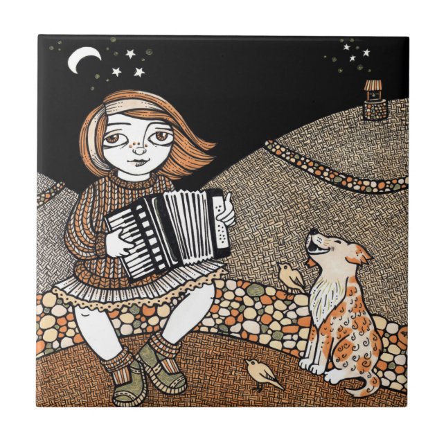 Annies Accordian dekorative Fliese (Vorderseite)