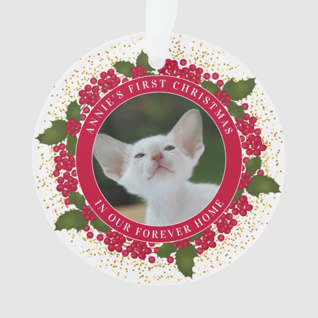 Annie's First Forever Zuhause Weihnachtsschmuck Ornament (Vorderseite)