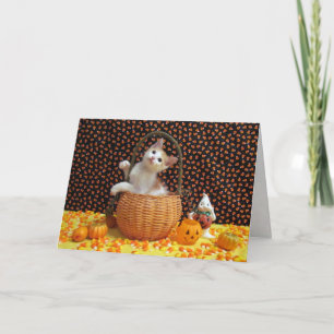 Annie's Sweet Halloween Cat / Kitten Card Karte