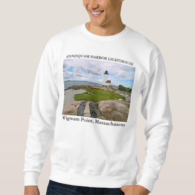 Annisquam Harbour Lighthouse, Massachusetts Sweatshirt (Vorderseite)